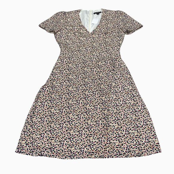 J. Crew Mercantile Floral Faux Wrap Dress Size 00 NWT - Picture 2 of 16